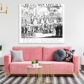De Opera Burlesqued van Beggar, 1728 Canvas Afdruk (Insitu (Woonkamer))