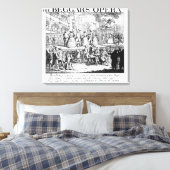 De Opera Burlesqued van Beggar, 1728 Canvas Afdruk (Insitu (Slaapkamer))