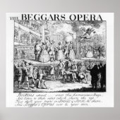 De Opera Burlesqued van Beggar, 1728 Poster (Voorkant)