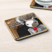 De Opera Phantom Squirrel Bier Onderzetter (Linkerzijde)