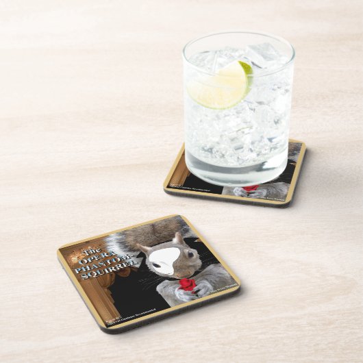 De Opera Phantom Squirrel Bier Onderzetter (Rechterzijde)