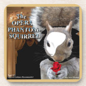 De Opera Phantom Squirrel Bier Onderzetter (Voorkant)
