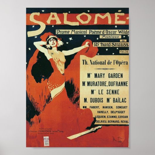 De opera Salome Poster (Voorkant)