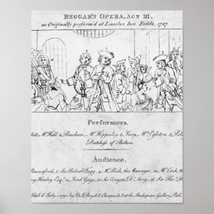 De opera van Beggar Poster