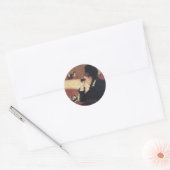 De opera van Mary Cassatt,  impressionisme Ronde Sticker (Envelop)