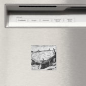 De opgeheven steen, illustratie van magneet (Insitu (Vaatwasser))