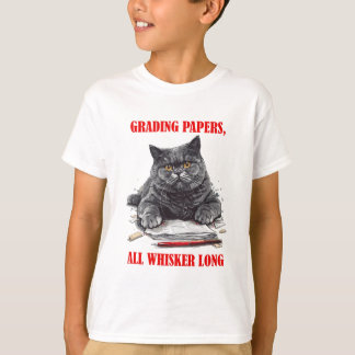 De opgeleide kat t-shirt