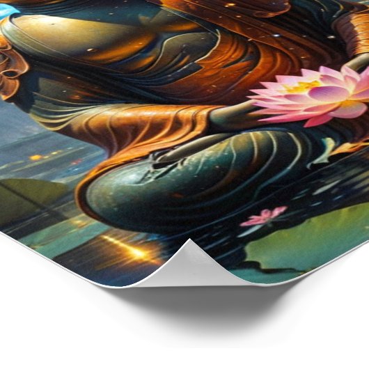 De Opgevaren Meester Boeddha Poster (Hoek)