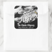 De Opiate Odyssey "Gear" Stickers! Vierkante Sticker (Tas)