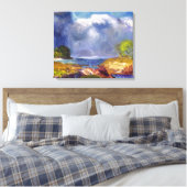 De opkomende storm | George Bellows | Canvas Afdruk (Insitu (Slaapkamer))