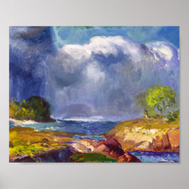 De opkomende storm | George Bellows | Poster