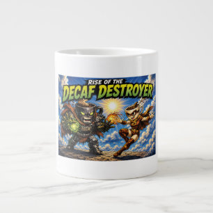 De Opkomst van de Decaf Destroyer Koffie Superheld Grote Koffiekop
