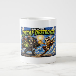De Opkomst van de Decaf Destroyer Koffie Superheld Grote Koffiekop