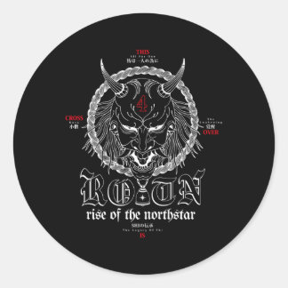 De opkomst van de Northstar Yokai Ronde Sticker