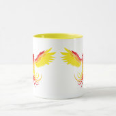 De opkomst van de Phoenix Sunburst Mok (Midden)