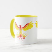De opkomst van de Phoenix Sunburst Mok (Voorkant links)