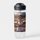 De opkomst van het bruine netball meisje waterfles (Voorkant)