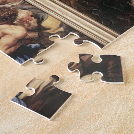 De opkomst van het kruis door Peter Paul Rubens Legpuzzel (Zijkant)