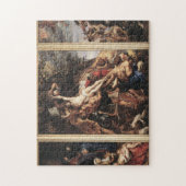 De opkomst van het kruis door Peter Paul Rubens Legpuzzel (Verticaal)