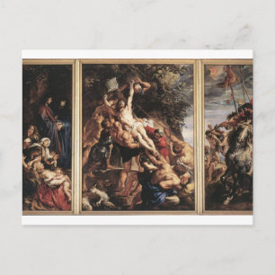 De opkomst van het kruis door Peter Paul Rubens Po Briefkaart