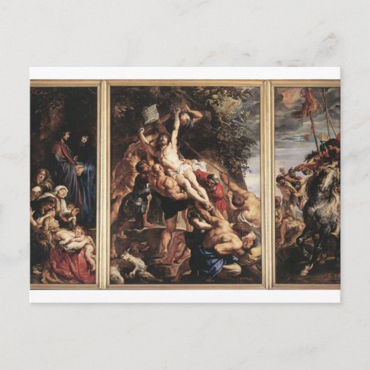 De opkomst van het kruis door Peter Paul Rubens Po Briefkaart (Voorkant)