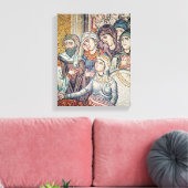 De opkomst van Jairus's dochter Canvas Afdruk (Insitu (Woonkamer))