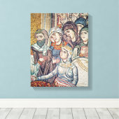 De opkomst van Jairus's dochter Canvas Afdruk (Insitu (Houten vloer))