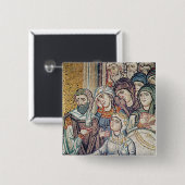 De opkomst van Jairus's dochter Vierkante Button 5,1 Cm (Voorkant /achterkant)