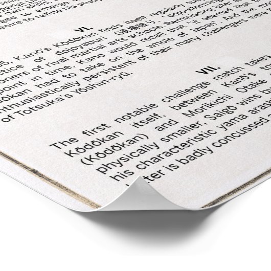 De opkomst van Judo-Poster Poster (Hoek)