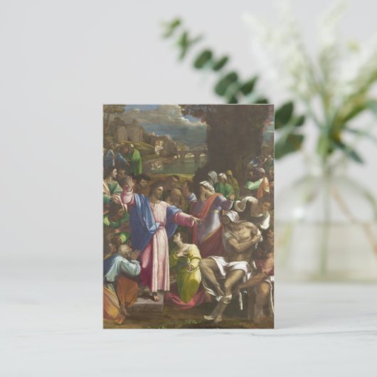 De opkomst van Lazarus Briefkaart (Staand voorkant)