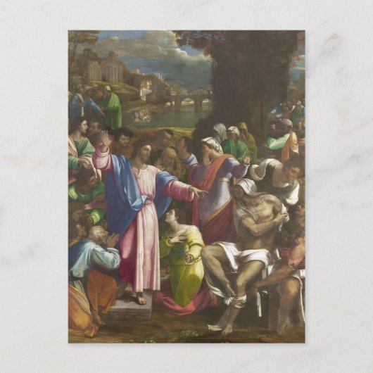 De opkomst van Lazarus Briefkaart (Voorkant)