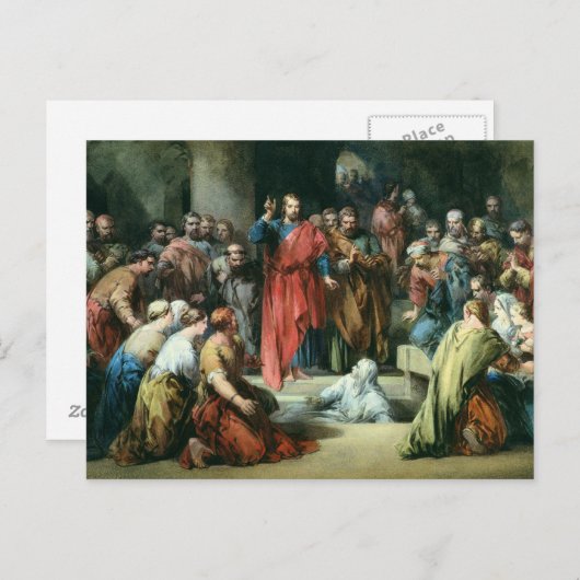 De opkomst van Lazarus Briefkaart (Voorkant / Achterkant)