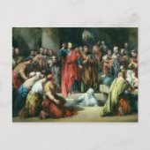 De opkomst van Lazarus Briefkaart (Voorkant)