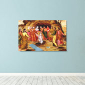 De opkomst van Lazarus Canvas Afdruk (Insitu (Houten vloer))