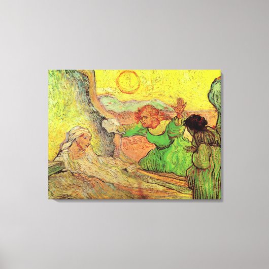 De opkomst van Lazarus door Vincent van Gogh Canvas Afdruk (Voorkant)