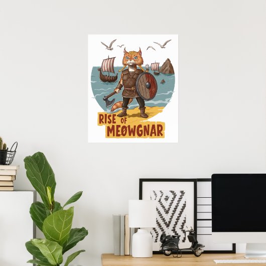 De opkomst van Meowgnar Poster (Thuiskantoor)