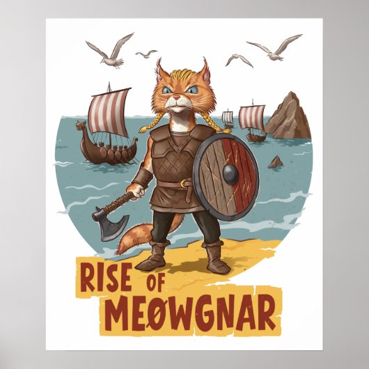 De opkomst van Meowgnar Poster (Voorkant)