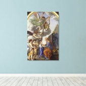 De opleiding van de maagd canvas afdruk (Insitu (Houten vloer))