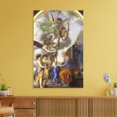 De opleiding van de maagd canvas afdruk (Insitu (Woonkamer))