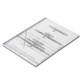 De opleiding van jonge fruitbomen van de fruittele notitieboek (Linkerzijde)