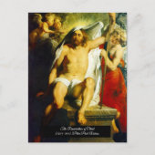 De opleving van Christus Briefkaart (Voorkant)