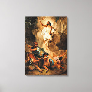 De opleving van Christus Canvas Afdruk
