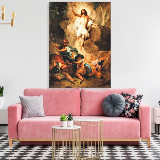 De opleving van Christus Canvas Afdruk (Insitu (Woonkamer))