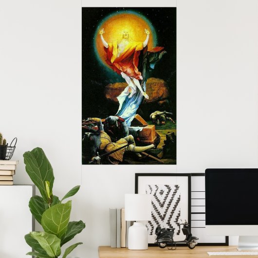 De opleving van Christus door Grunewald Poster (Thuiskantoor)