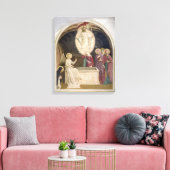 De opleving van Christus en de vrome vrouwen op Canvas Afdruk (Insitu (Woonkamer))