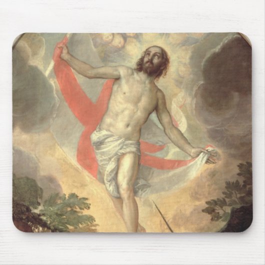 De opleving van Christus (olie op canvas) Muismat (Voorkant)