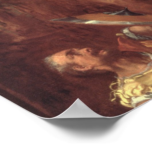 De opleving van Christus (olie op canvas) Poster (Hoek)