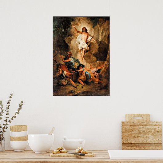 De opleving van Christus Poster (Keuken)