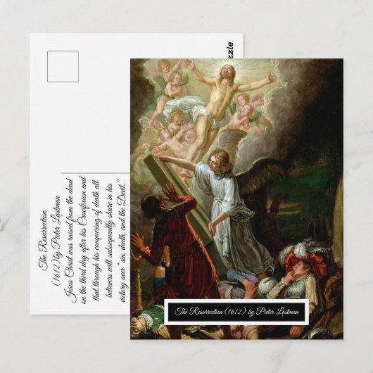 De opleving van Jezus Briefkaart (Voorkant / Achterkant)