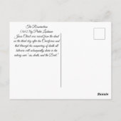 De opleving van Jezus Briefkaart (Achterkant)